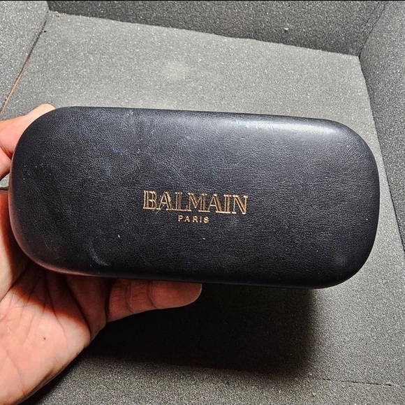 Balmain Paris Unisex Black Gold Sunglasses / Eye Glasses Hard Shell Case Cover - Picture 1 of 8